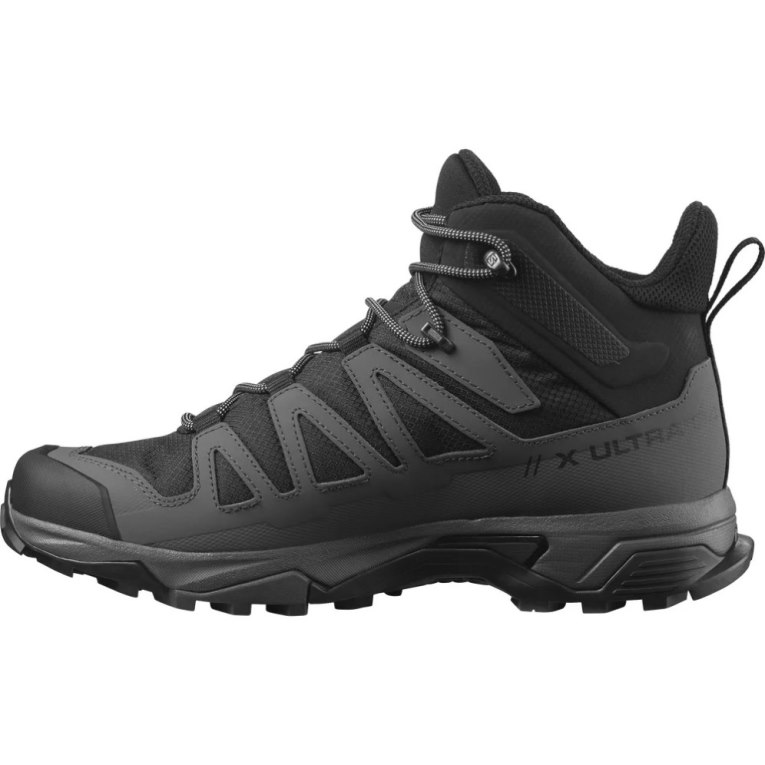 Botas Montaña Salomon X Ultra 4 Mid Anchos GTX Hombre Negros | MX TIPB978